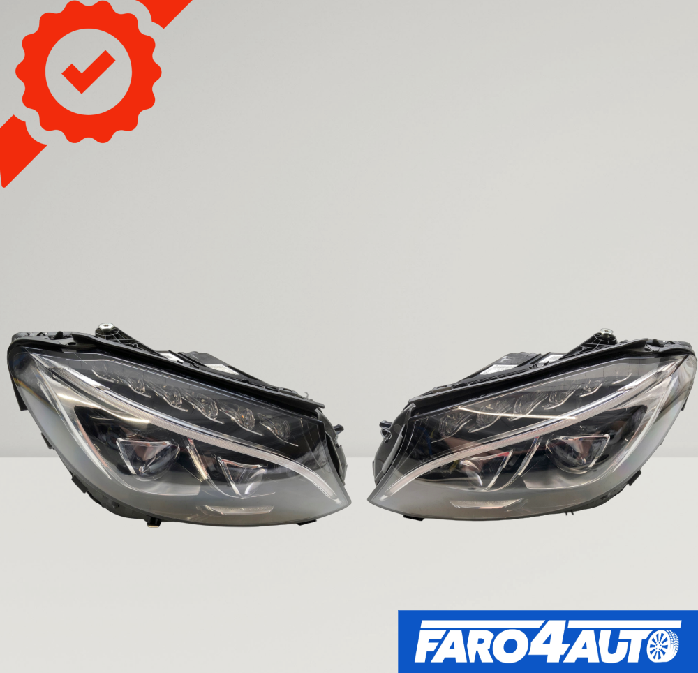 MERCEDES CLASSE C W205, PHARES 'FULL LED ' CÔTÉ GAUCHE + CÔTÉ DROIT