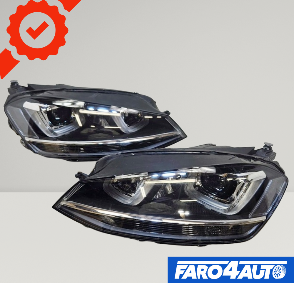 VOLKSWAGEN VW GOLF VII, PHARES BI-XENON DROIT ET GAUCHE
