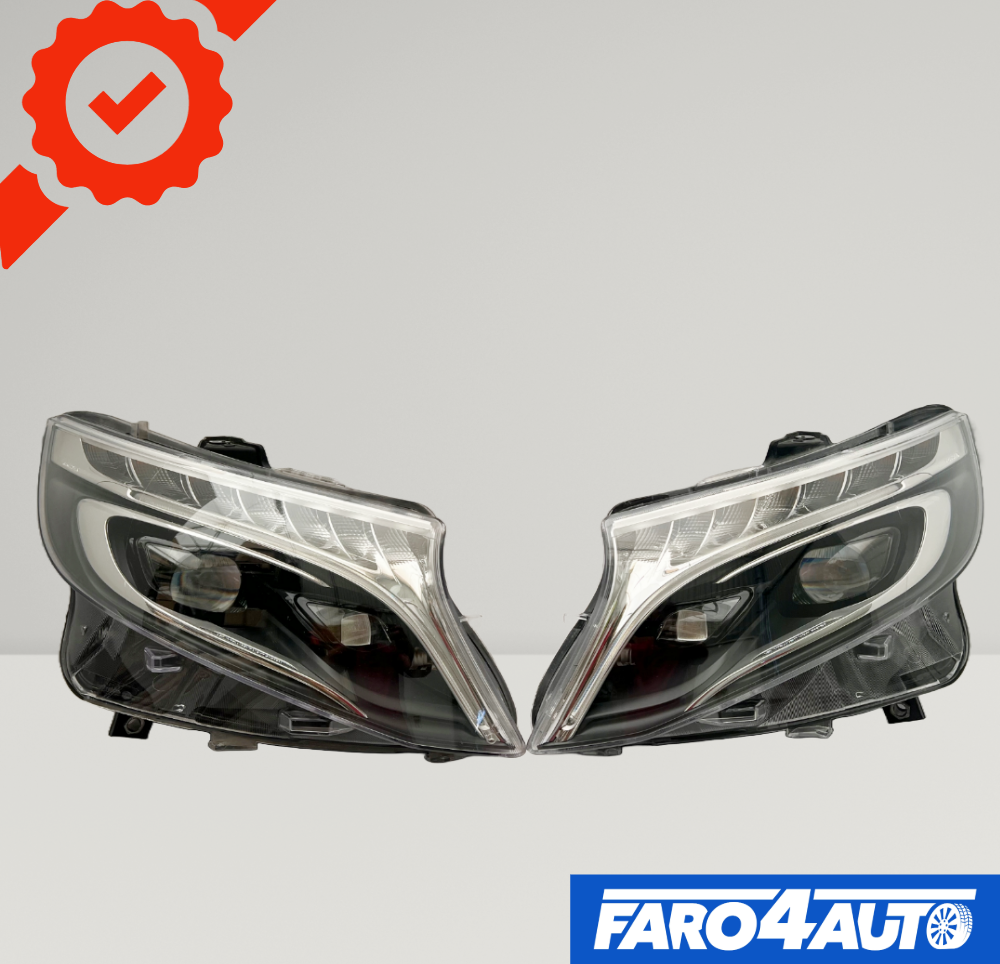 MERCEDES CLASSE V W447, PHARES GAUCHE + DROIT FULL LED