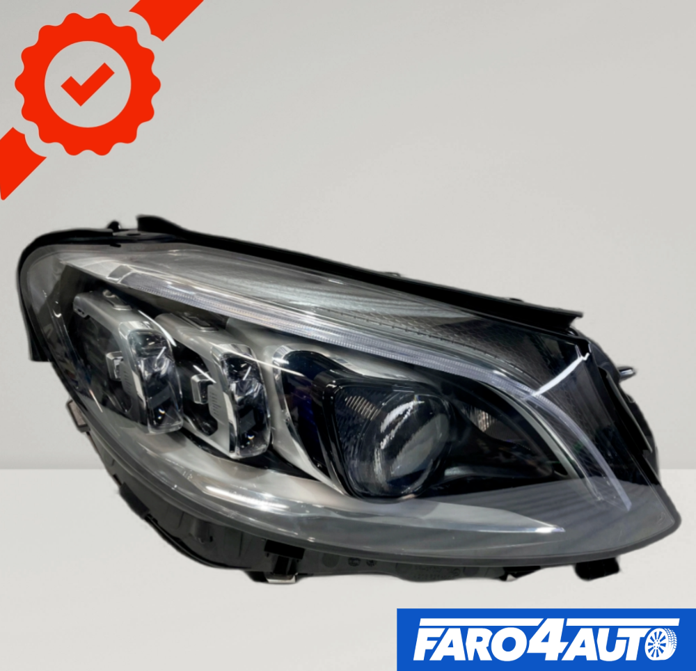 MERCEDES CLASSE C W205, PHARE CÔTÉ DROIT MULTIFAISCEAUX FULL LED