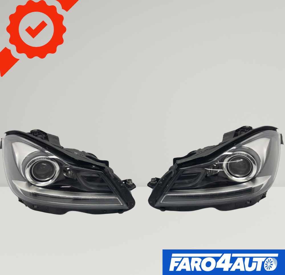 PHARES XENON DROIT ET GAUCHE POUR MERCEDES CLASSE C W204